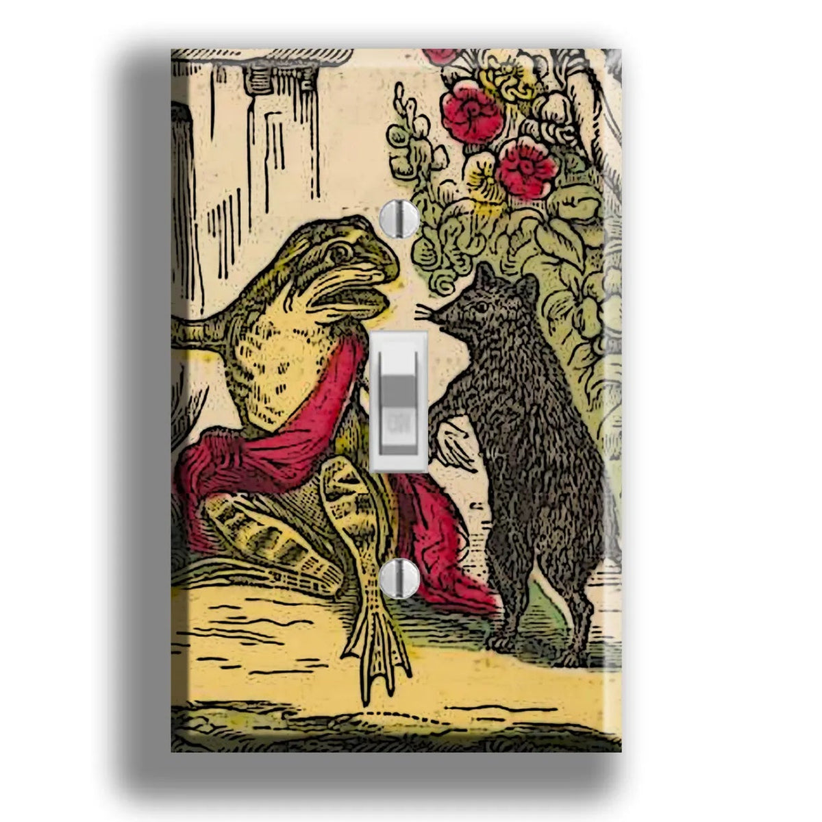 The Little Frog & Pretty Mouse Children's Book Nursery Decor Light Switch Plate Cover Decor