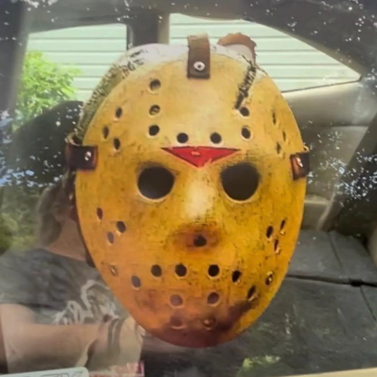Jason Voorheese Mask Friday the 13th 80s Horror Movie LARGE Contour Cut Vinyl Decal Sticker