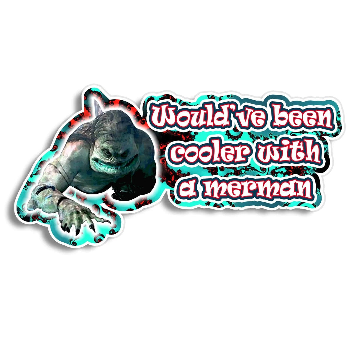 Merman Horror Movie Cabin in the Woods Scary Monsters Art Vinyl Decal Sticker