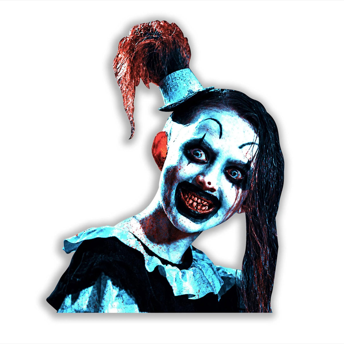 The Little Pale Girl Terrifier Art the Clown Horror Large Vinyl Decal Sticker