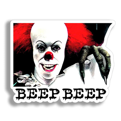 Evil Killer Clown Pennywise Demon TV Series Vinyl Decal Sticker IT