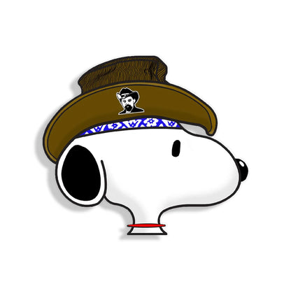 Ron Pigpen McKernan Snoopy wearing Pin Design vinyl decal sticker