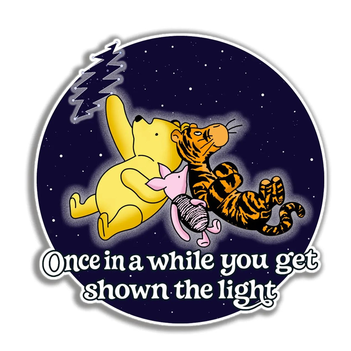 Grateful Dead Winnie the Pooh Scarlet Begonias Vinyl Decal Sticker
