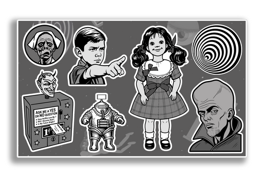 Twilight Zone Fan Favorites Vinyl Decal Sticker Sheet