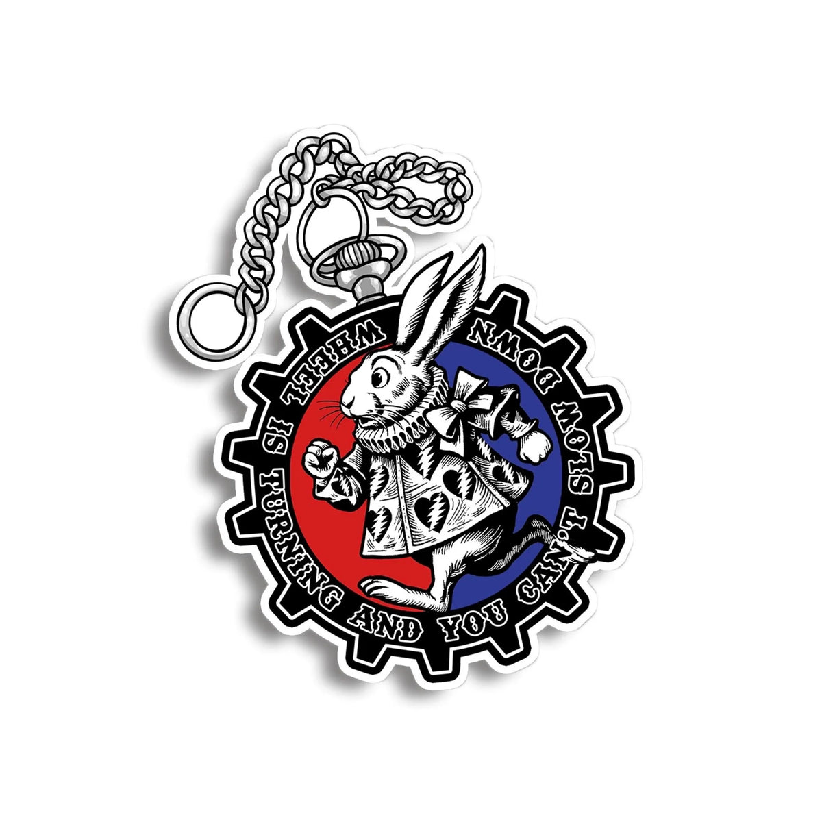 Grateful Dead White Rabbit The Wheel Vinyl Decal Sticker