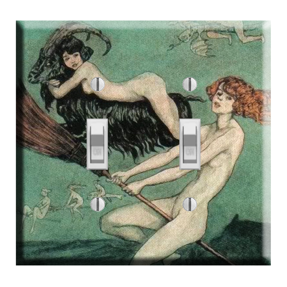 The Witches Ride Black Phillip DOUBLE Toggle Light Switch Plate Cover